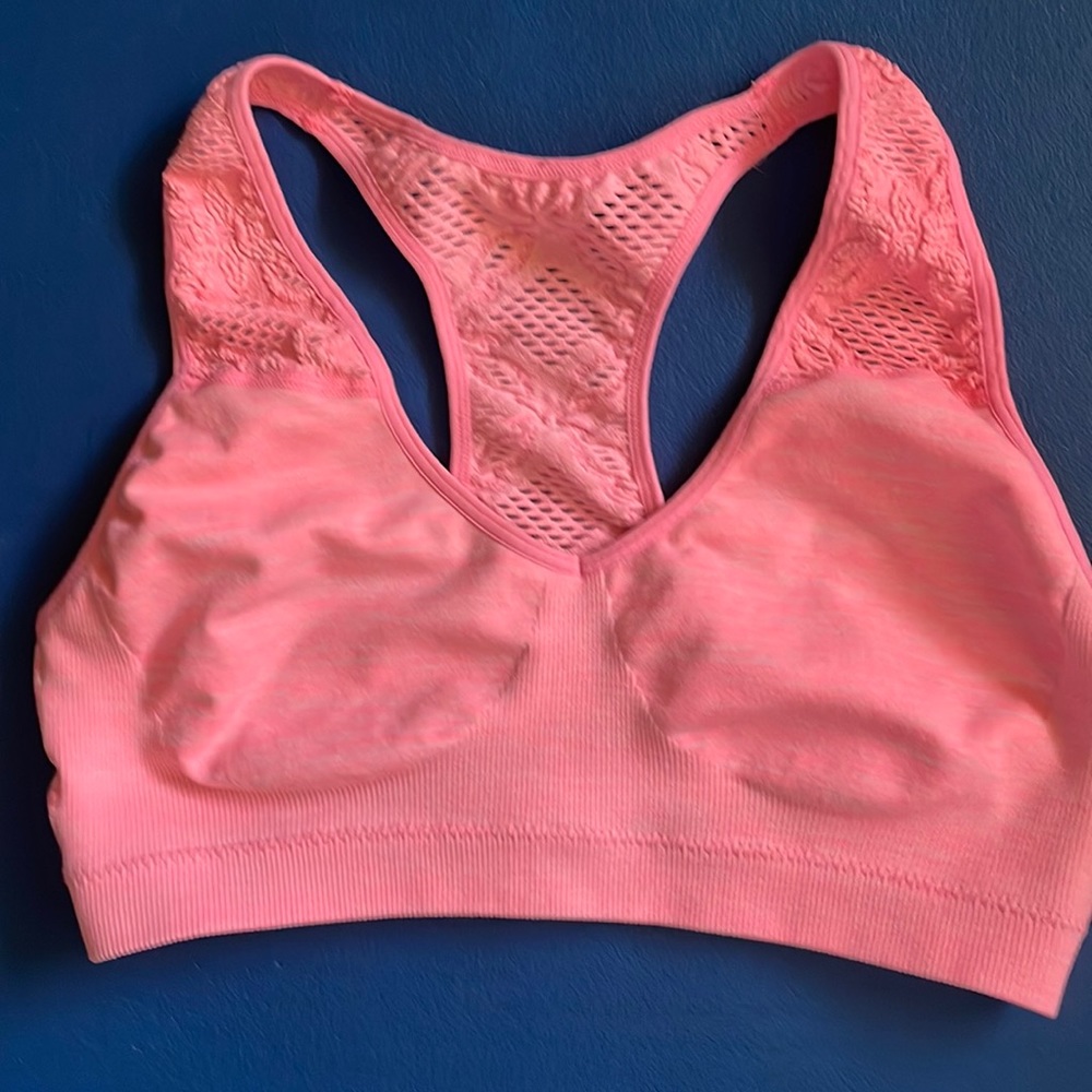 Fruit of the Loom Sports Bra in Peach, Large